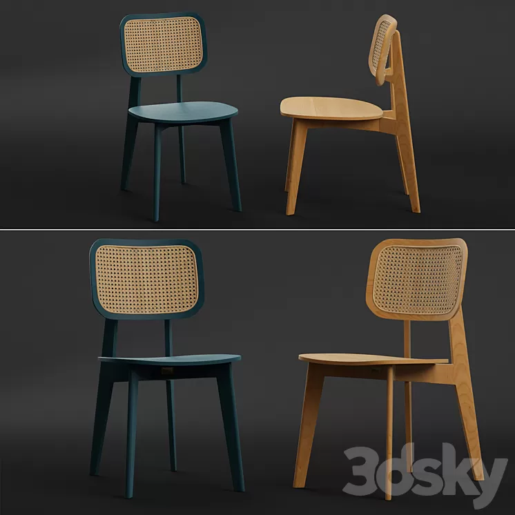 CANE DINING CHAIR 3D Model