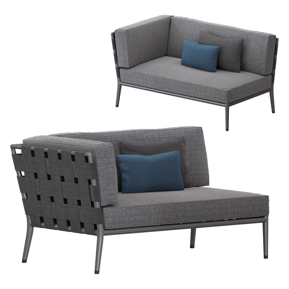 Cane-line  - 2-seat sofa Conic 3D Model