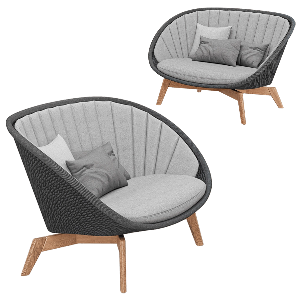 Cane-line  - 2-seat sofa Peacock 3D Model