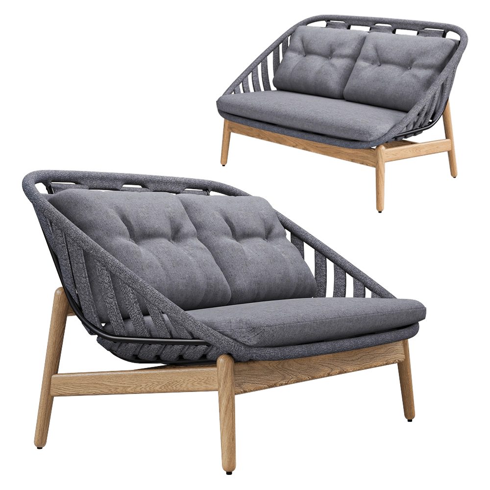 Cane-line  - 2-seat sofa Strington 3D Model