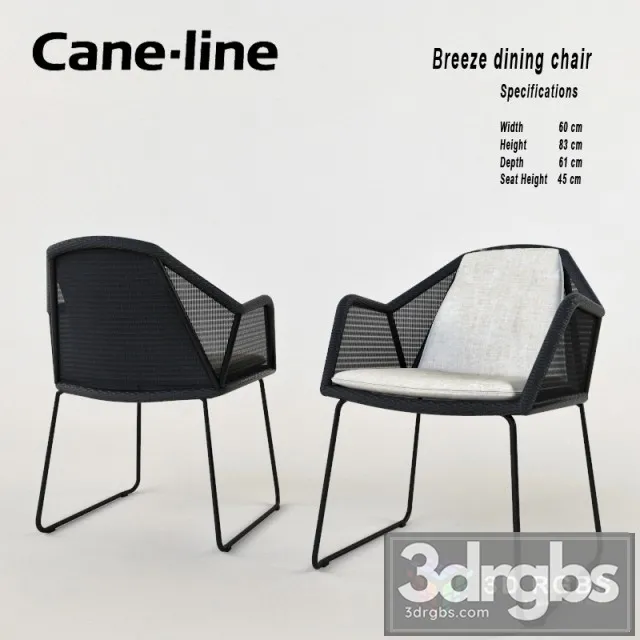 Cane Line Breeze Dining Chair 3D Model Free