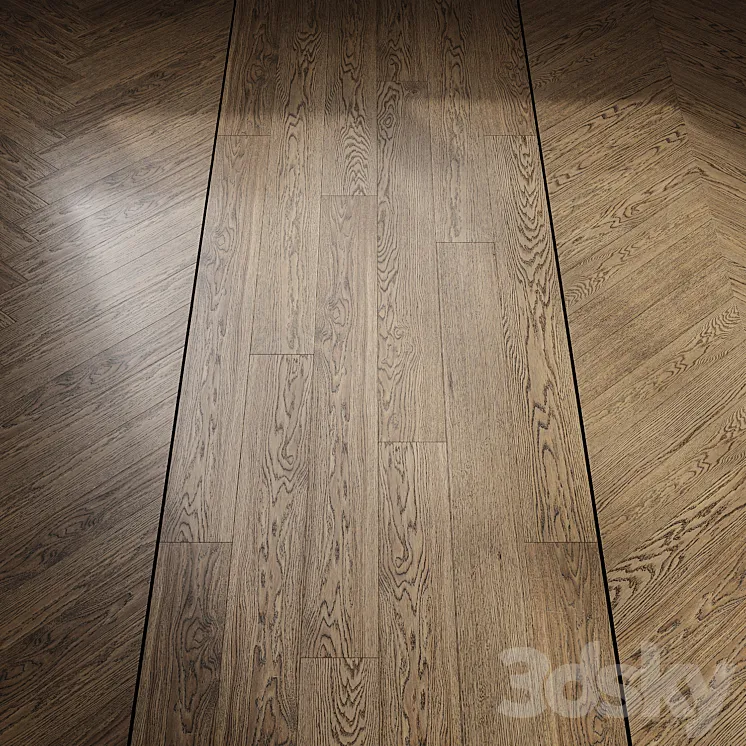 Cane oak parquet 3D Model Free