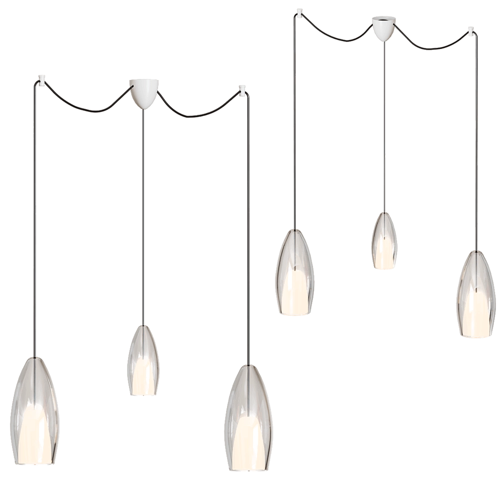 Cangini & Tucci - Ceiling lamp Flute 5 3D Model