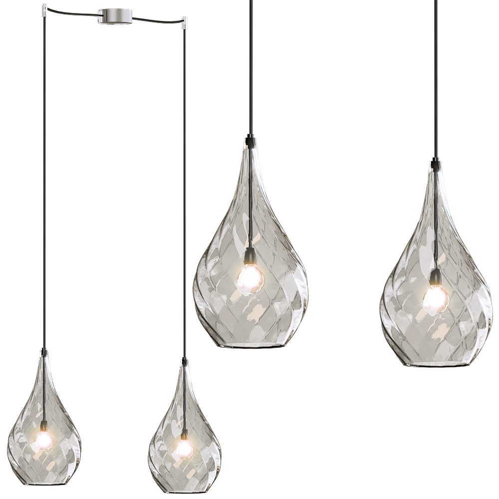 Cangini & Tucci - Ceiling lamp Lacrima 4 3D Model