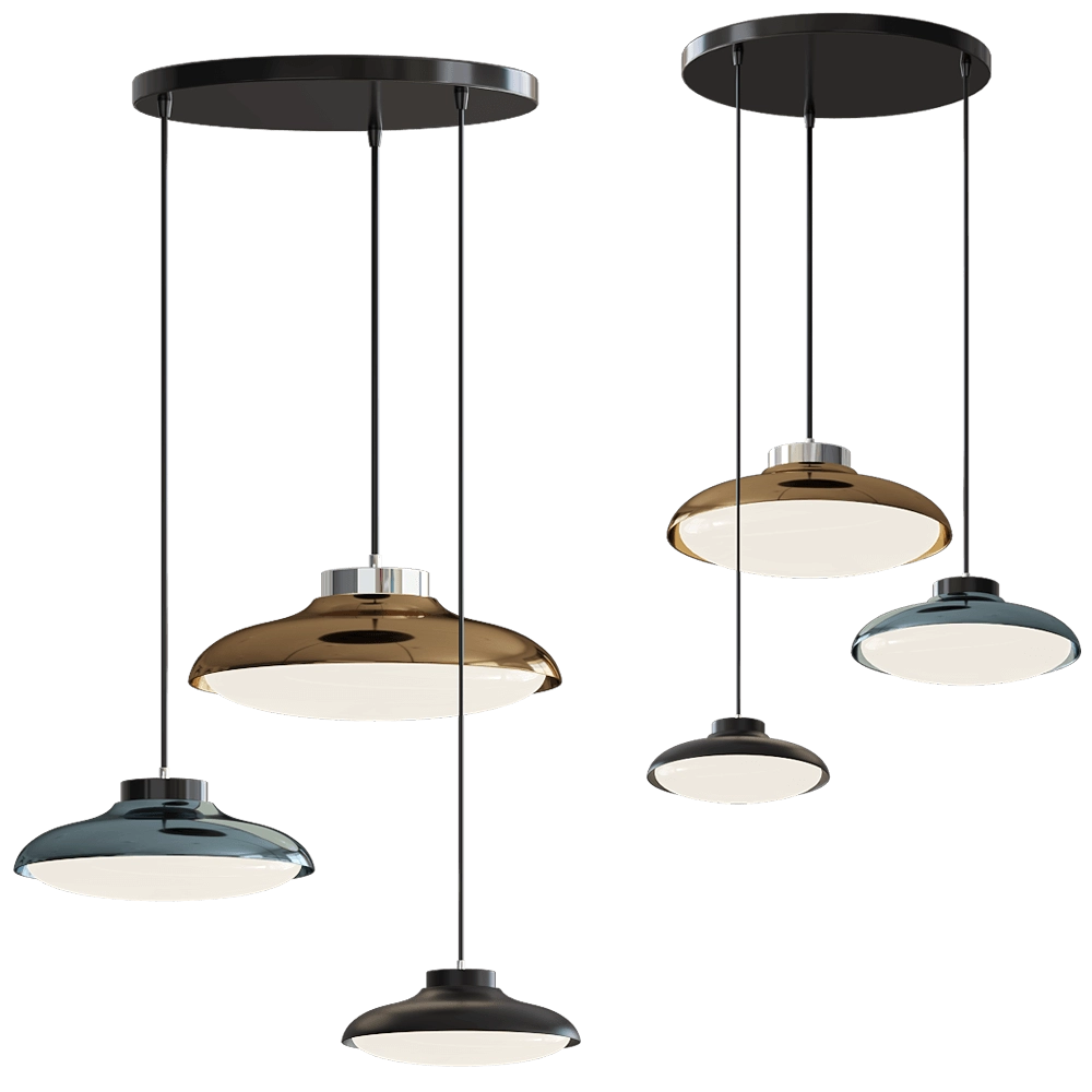 Cangini & Tucci - Pendant lamp Fiji 1489MX.50.3L 3D Model