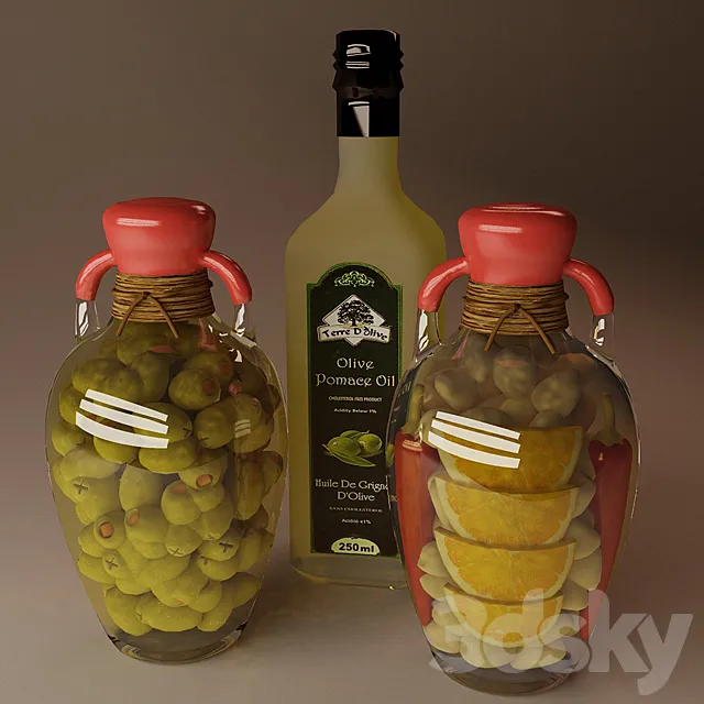 Canned vegetables 3D Model