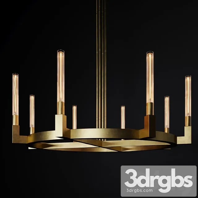 Cannele round chandelier 3D Model Download