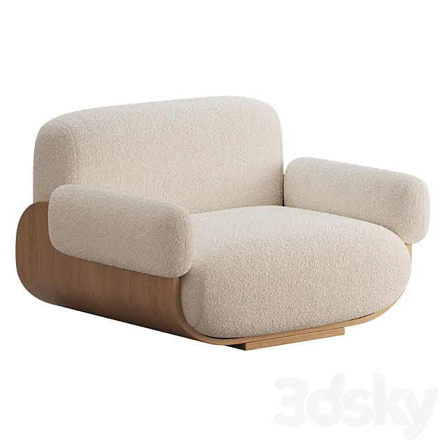 Cannoli Armchair 3D Model