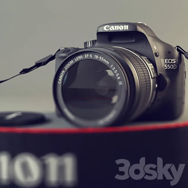 Canon EOS 550D 3D Model