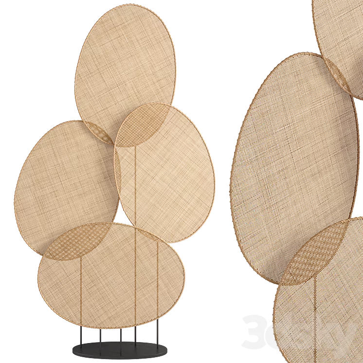Canopee Woven Rattan Screen La Redoute 3D Model Free