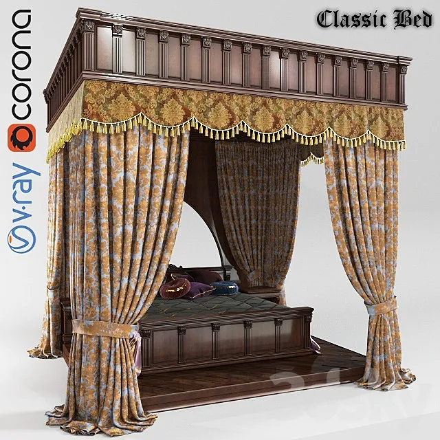 Canopy bed 3DModel