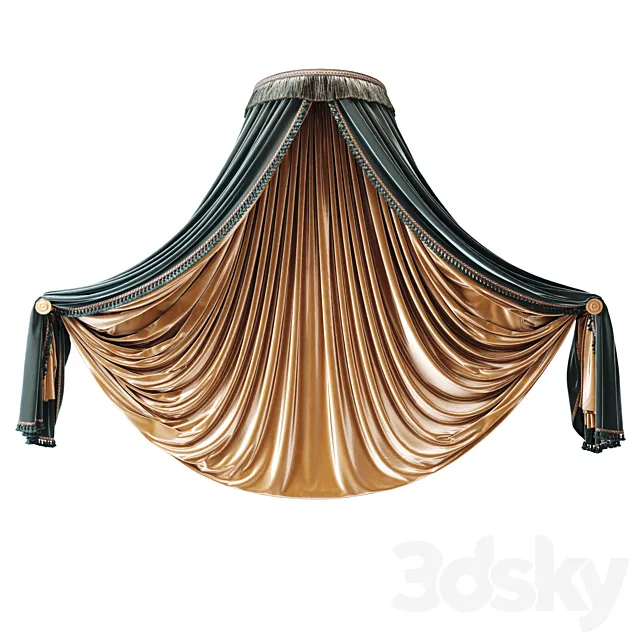 Canopy from Conchiglia bed. Provasi Factory. 3DModel