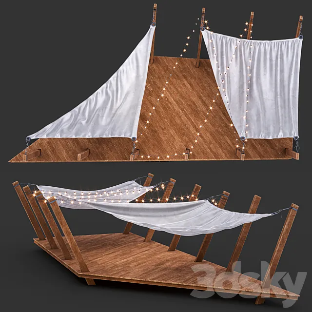 canopy stage 3D Model