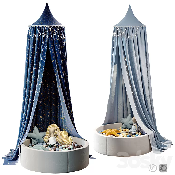 Canopy with Decor 05 3D Model