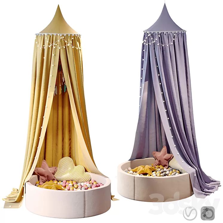 Canopy_with_decor_04 3D Model