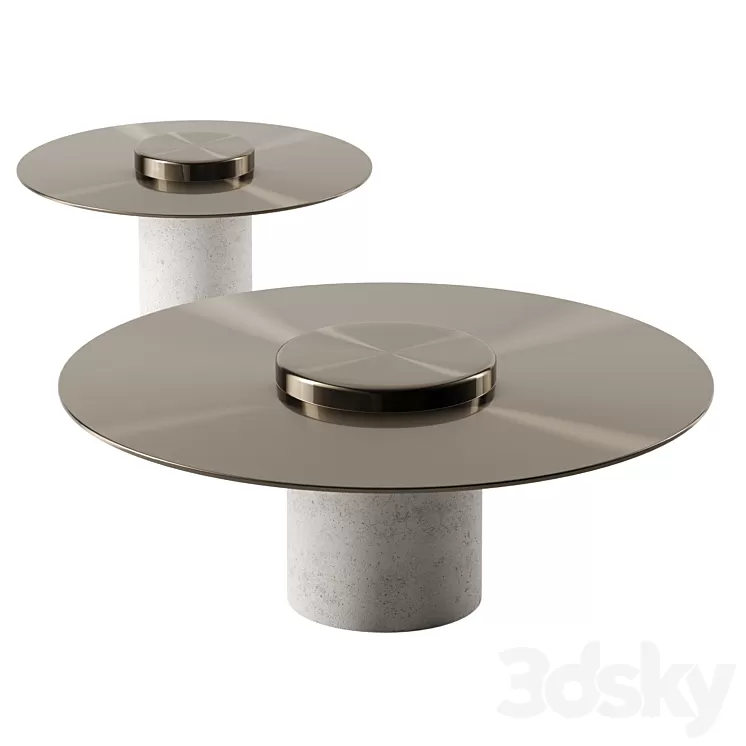 CANOTIER coffee tables by Roche Bobois 3D Model Free