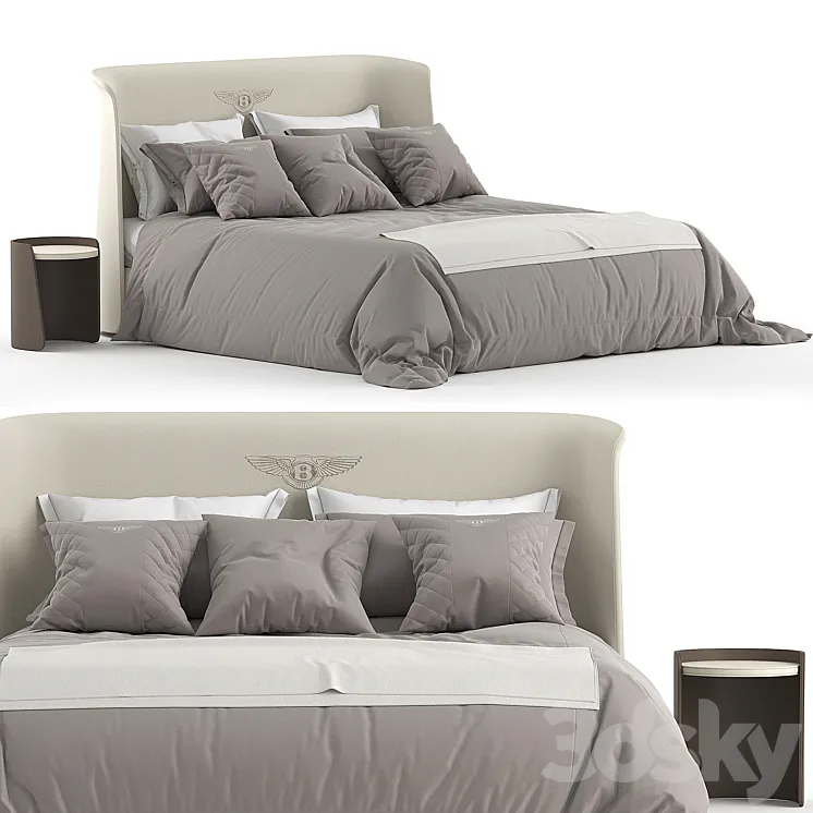 Canterbury Bentley bed 3D Model Free