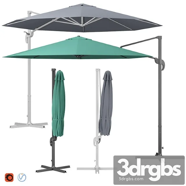 Cantilever octagonal parasol 3D Model Download