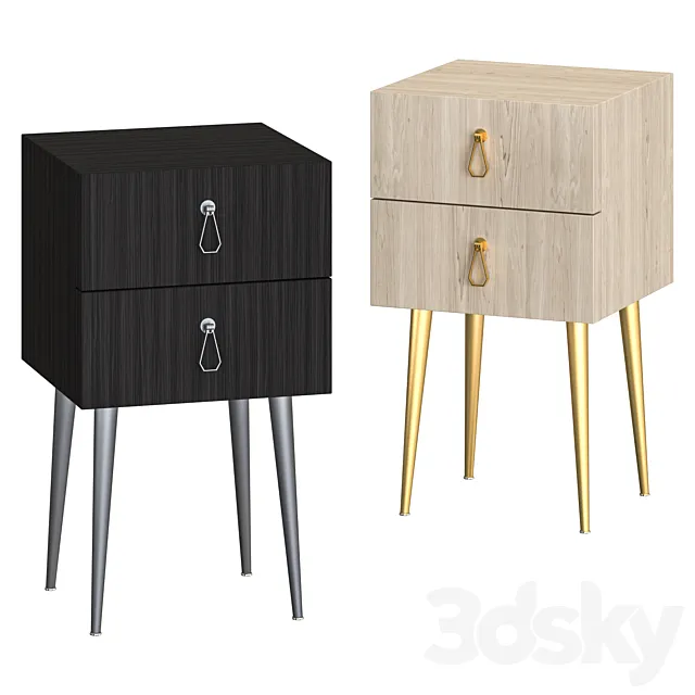 Cantori CITY Bedside table 3D Model