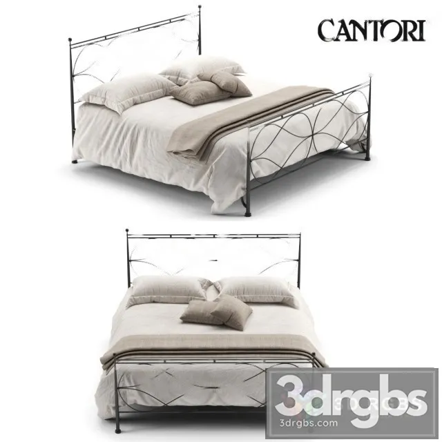 Cantori Raphael Bed 3D Model Free
