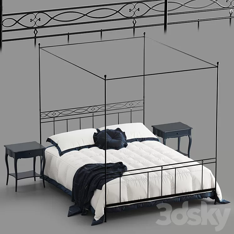 Cantori Sirolo bed 3D Model