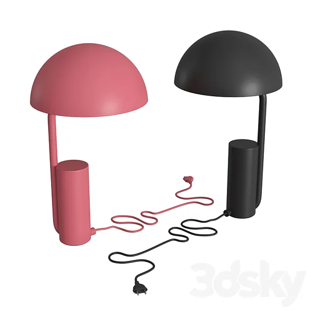 Cap table lamp 3D Model
