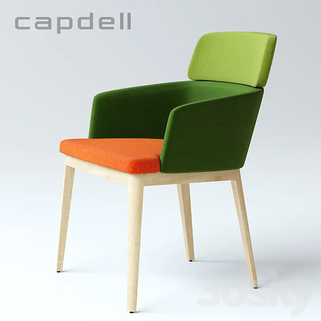 Capdell _ Upholstered chair 3DModel