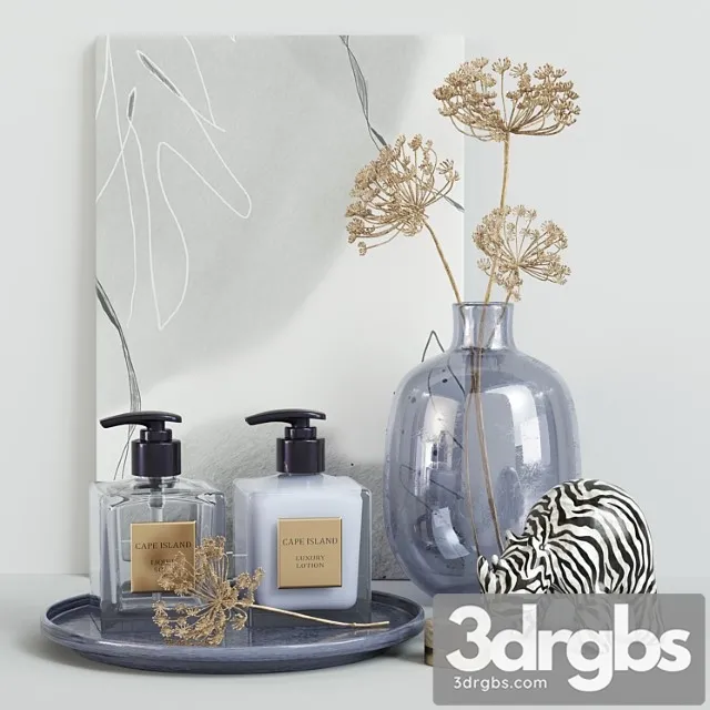 Cape Island Decor Set 3D Model Free