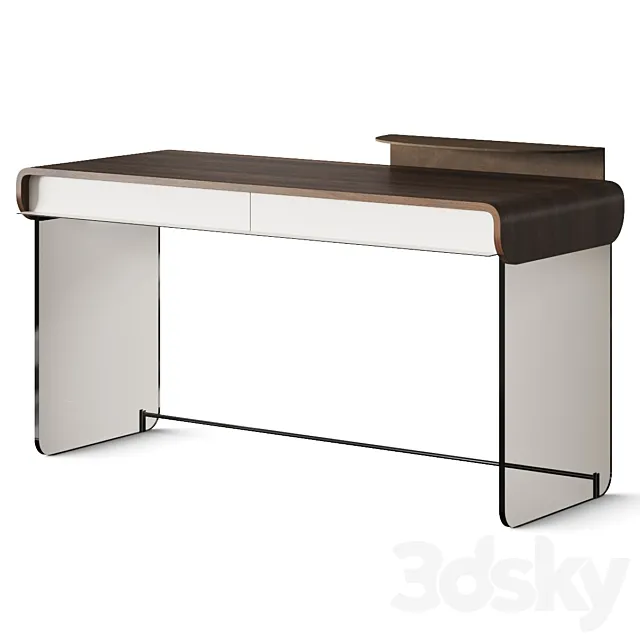 Capital Collection Adam Desk With Drawers 3DModel