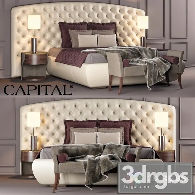 Capital Collection Bed Kesy Xl 3D Model Free