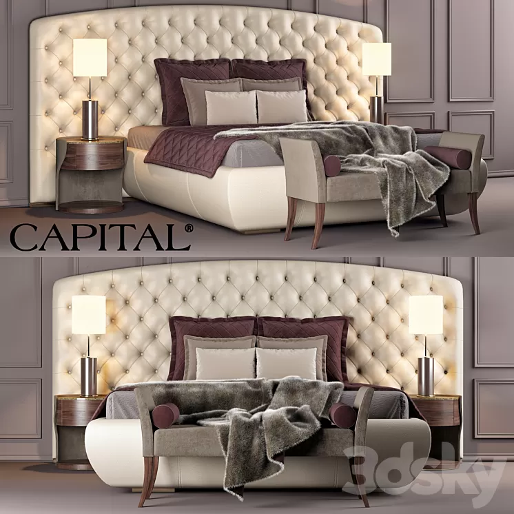 CAPITAL COLLECTION BED KESY XL 3D Model