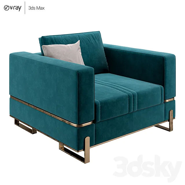 Capital Collection Grand Armchair 3DModel