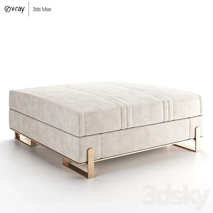 Capital Collection Grand Pouf 3D Model