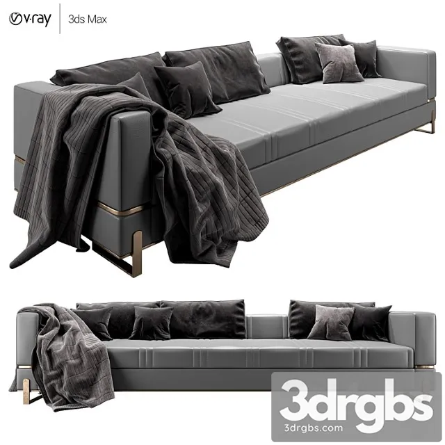 Capital collection grand sofa 3p 2 3D Model Free
