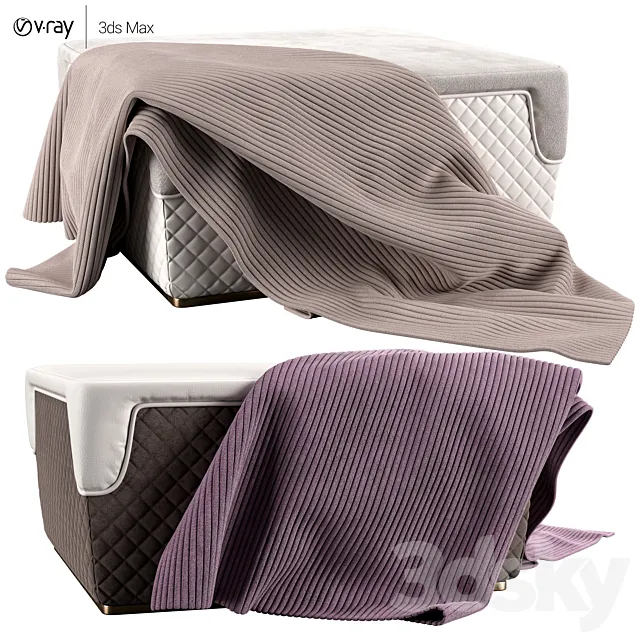 Capital Collection Majestic Pouf 3DModel