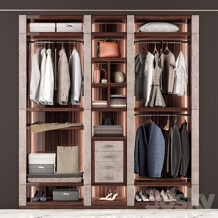 Capital Collection Wardrobe Venere 3D Model