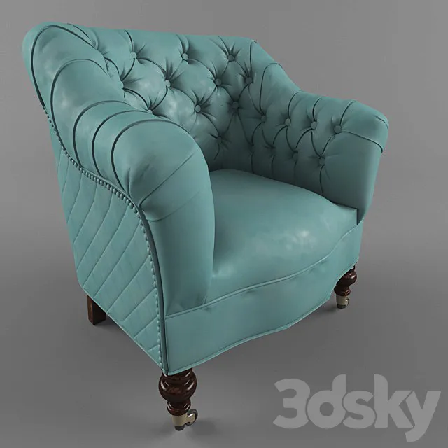 Capito chair on wheels 3D Model