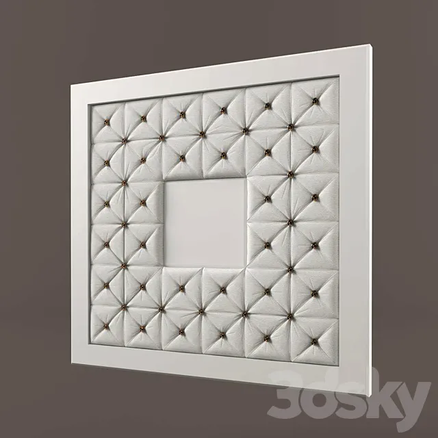 Capito decorative panel with roses 3D Model