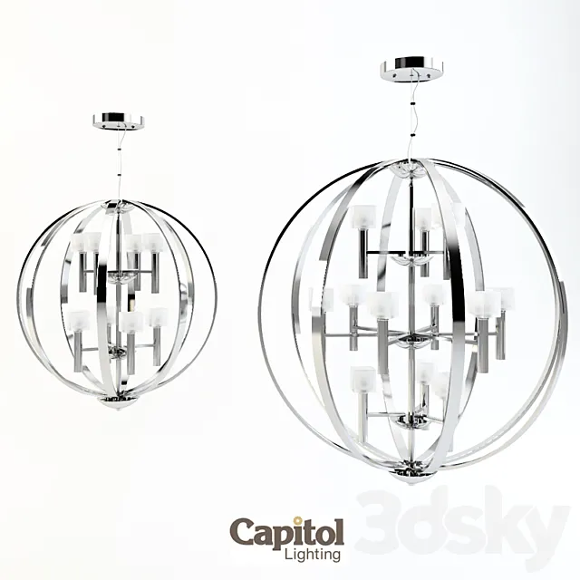 Capitol Lighting Chandelier 3D Model