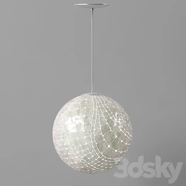 CAPIZ BALL PENDANT 3D Model
