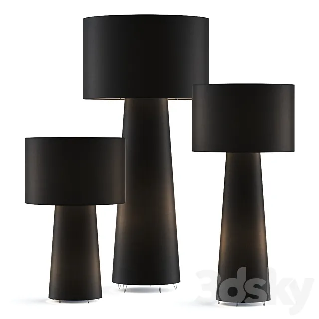 Cappellini Big Shadow Floor Lamps 3D Model