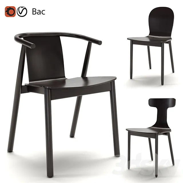 Cappellini chair Newood series 3D Model