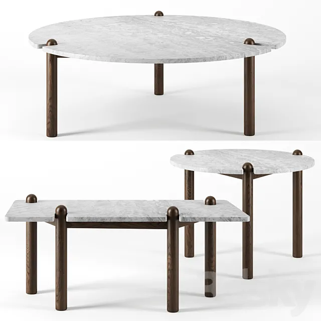 Caprera Coffee Tables by Exteta 3DModel