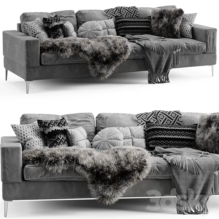 Capri sofa 3D Model Free