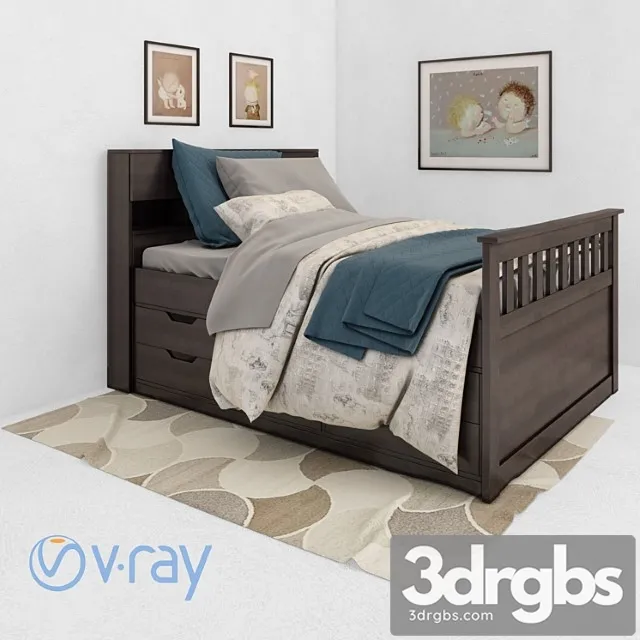 Captain Bed 3D Model Free