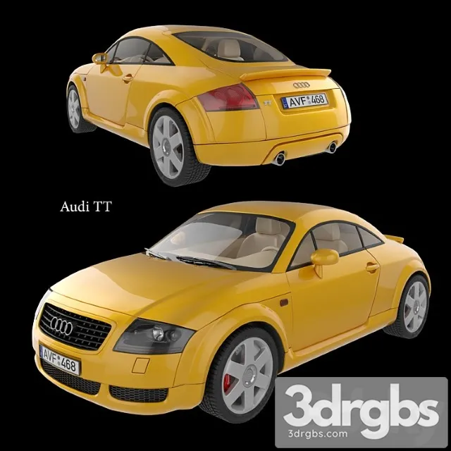 Car audi tt 3D Model Free