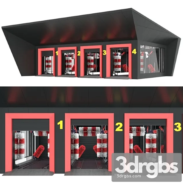 Car Wash 3D Model Free