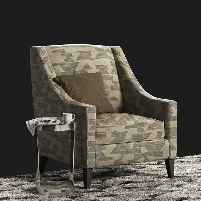 CARA TALL CHAIR 3D Model