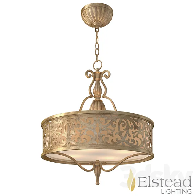 Carabel Pendant Chandelier 3D Model