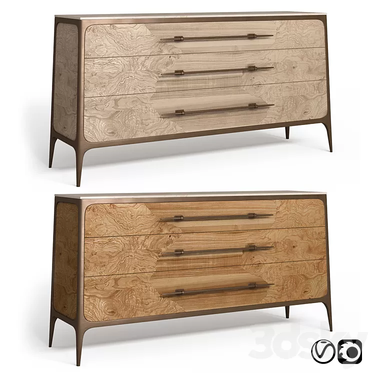 Caracole Chest of Drawers 3D Model